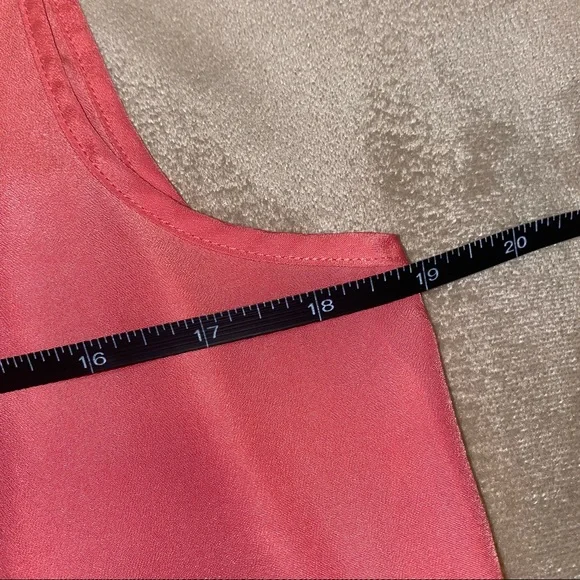 Daniel Cremieux Salmon Scalloped Sleeveless Blouse Size M - Picture 3 of 8